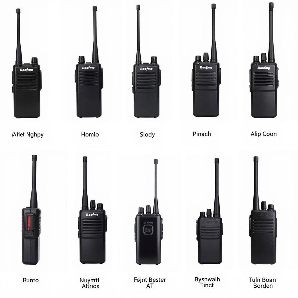 Baofeng Walkie Talkie Models Comparison