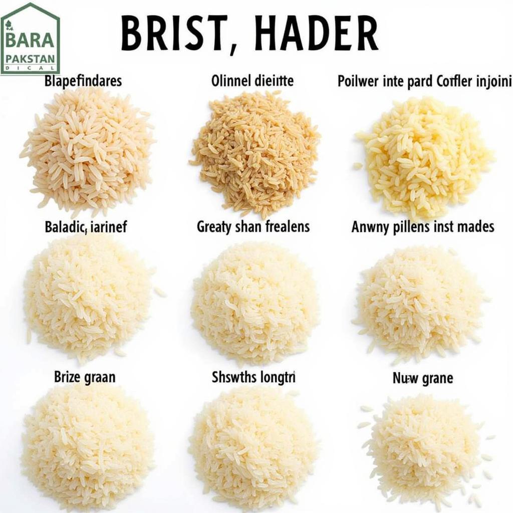 Different Basmati Rice Varieties in Pakistan