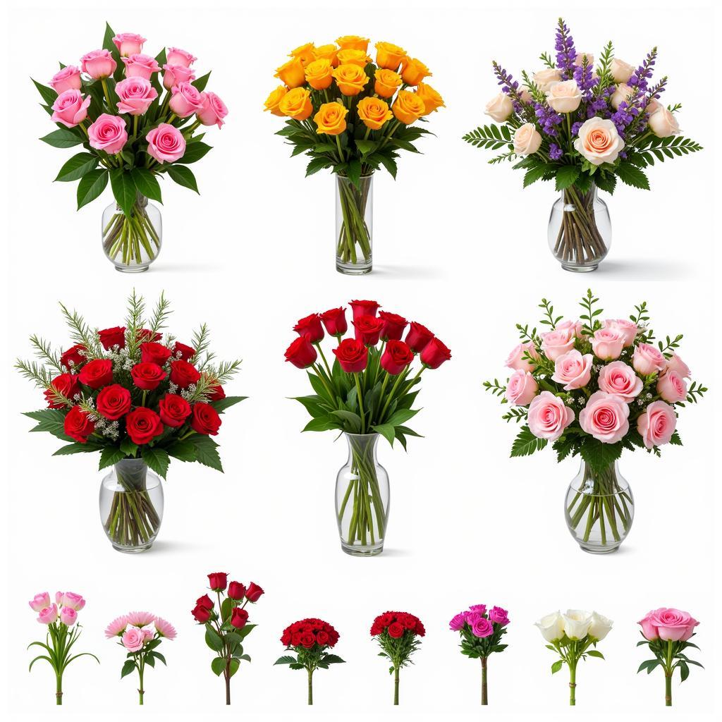 Stunning flower bouquets available in Pakistan, showcasing various arrangements and flower types.