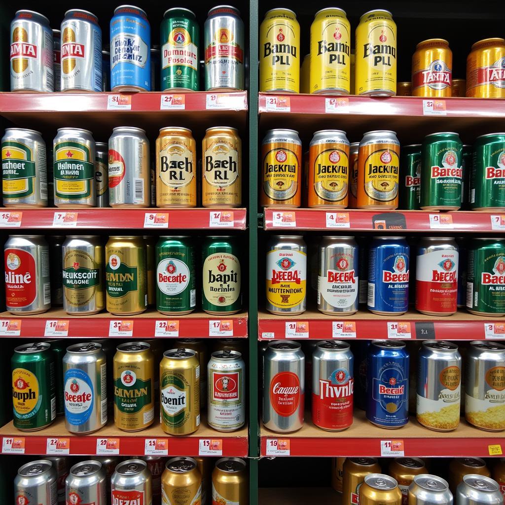 Beer Can Prices in a Pakistani Supermarket