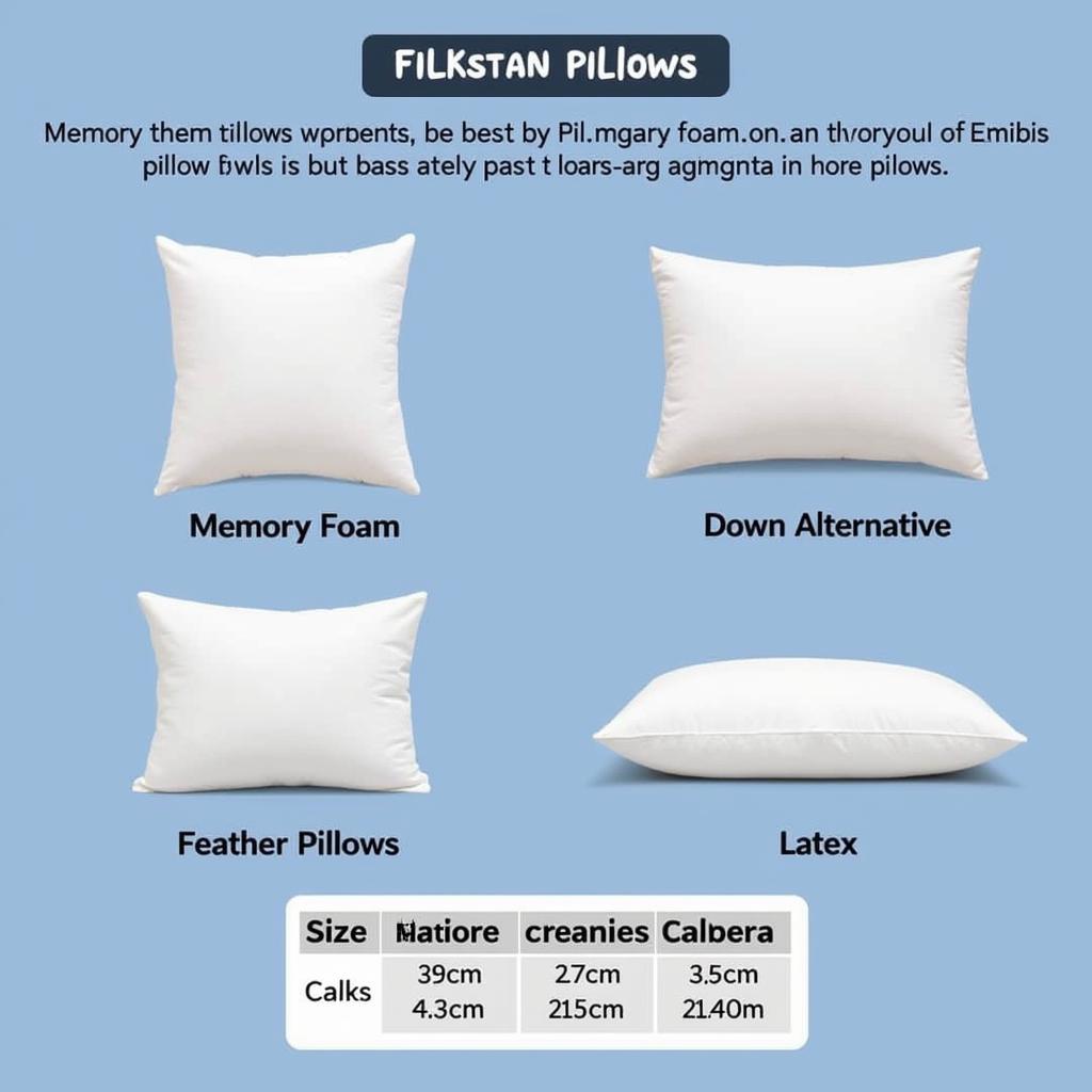 Best Pillows in Pakistan: Types and Materials