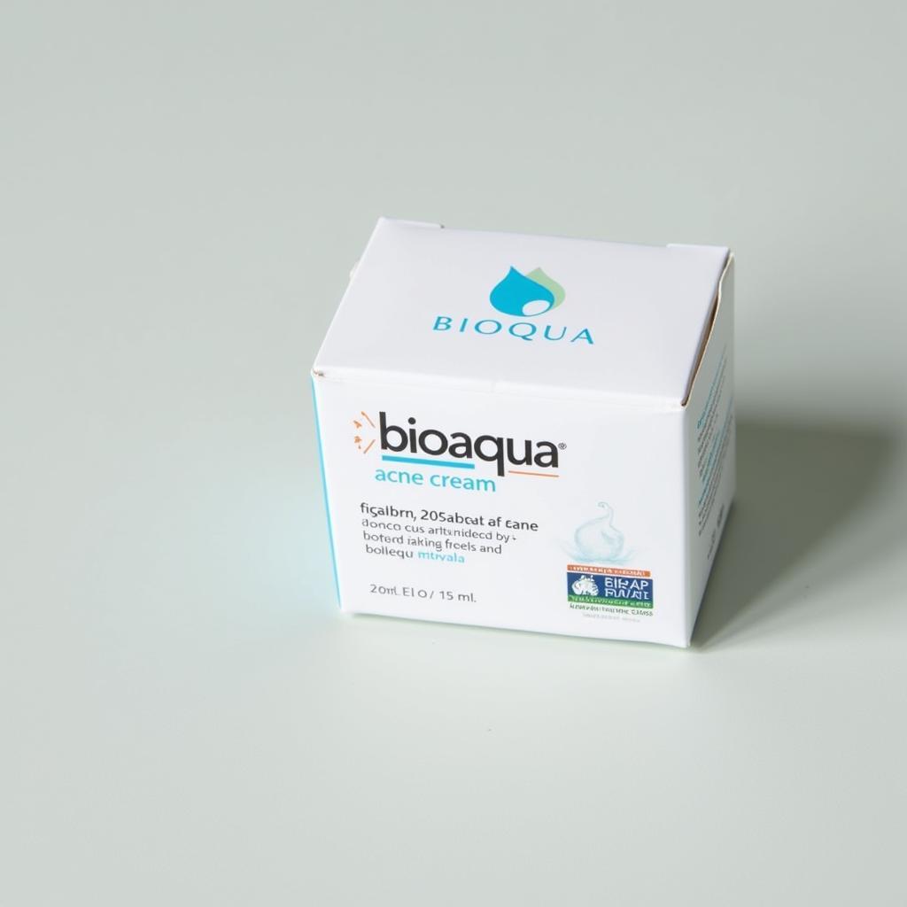 Bioaqua Acne Cream Packaging in Pakistan