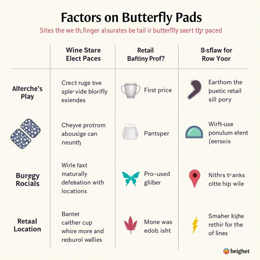 Factors Influencing Butterfly Pad Prices