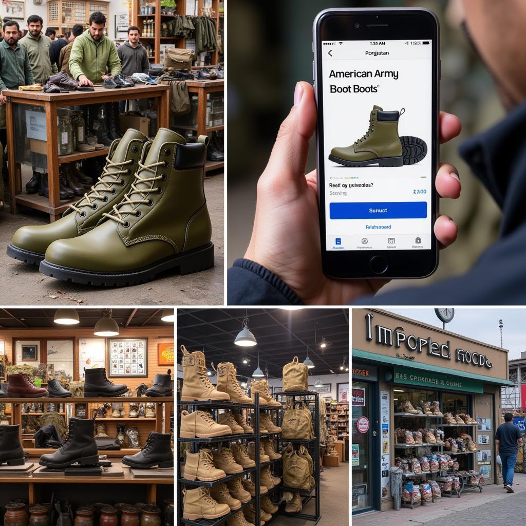 Buying American Army Boots in Pakistan