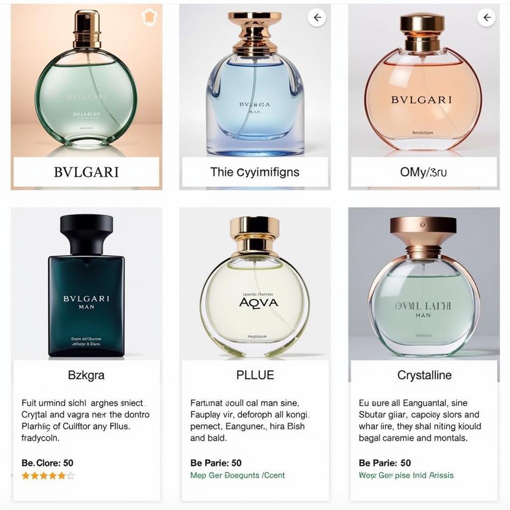 Popular Bvlgari Perfume Scents