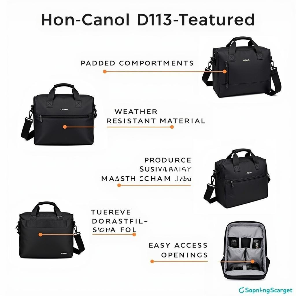 Essential features of a Canon DSLR bag