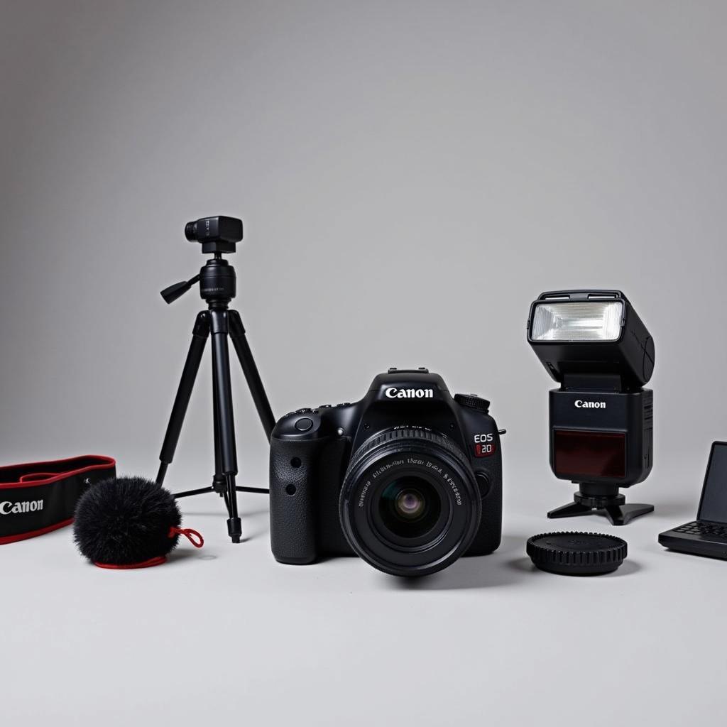 Canon EOS 90D with Accessories - Studio Setup