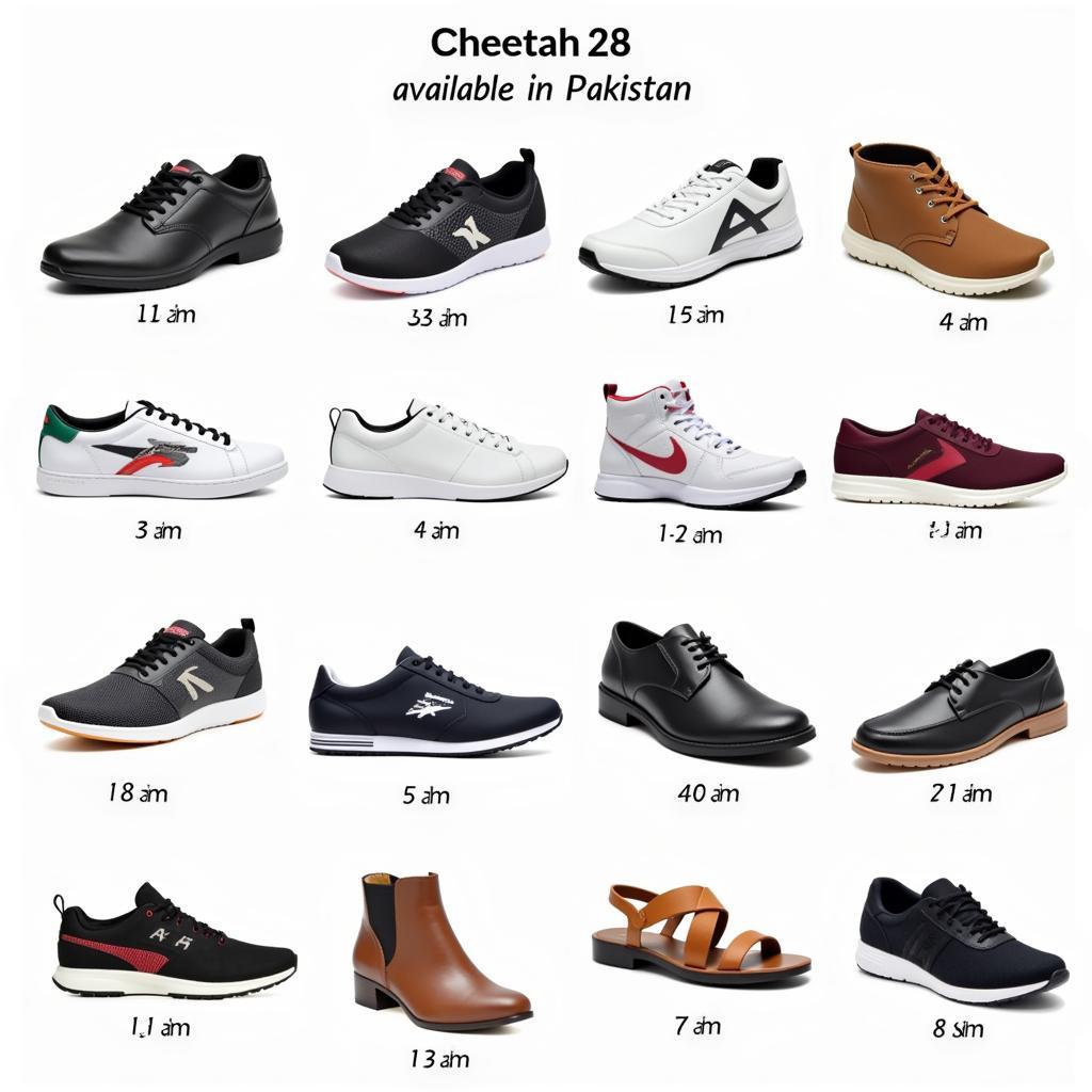 Cheetah 28 Shoe Models Available in Pakistan