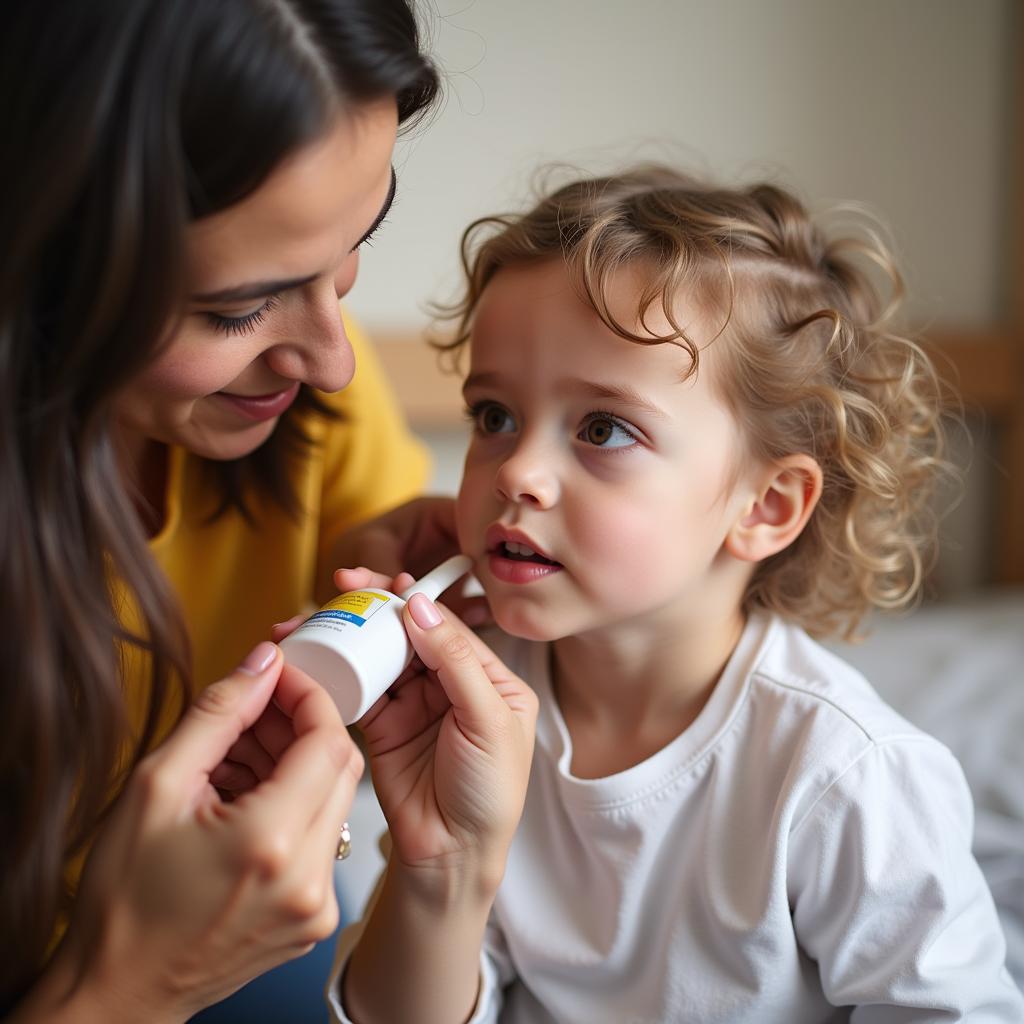 Child Taking Medicine