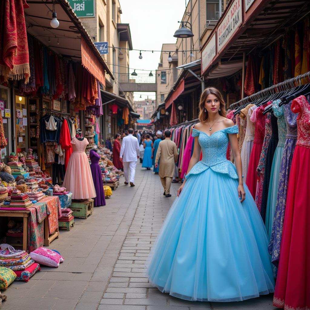 Cinderella Dress in Local Market Pakistan