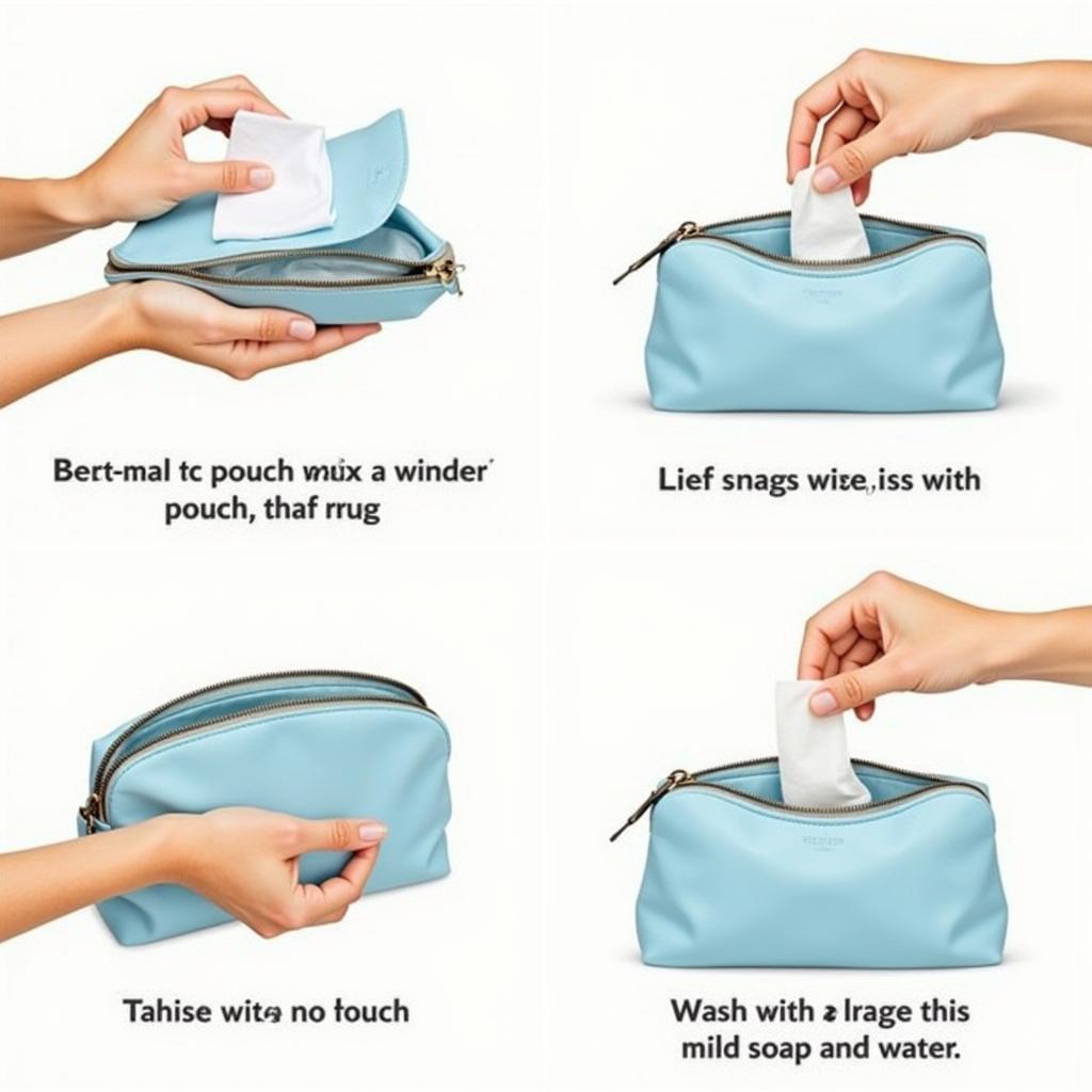 Cleaning a Makeup Pouch in Pakistan