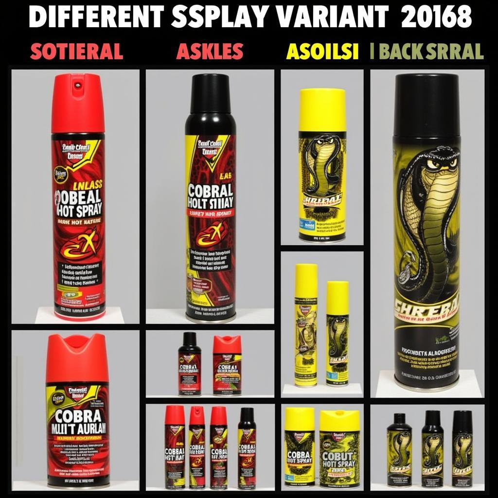 Cobra Spray Variants Available in Pakistan