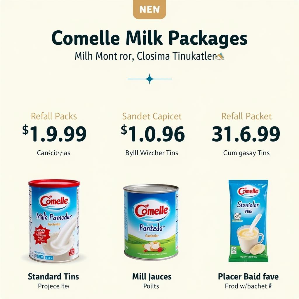 Comelle Milk Powder Packaging Options