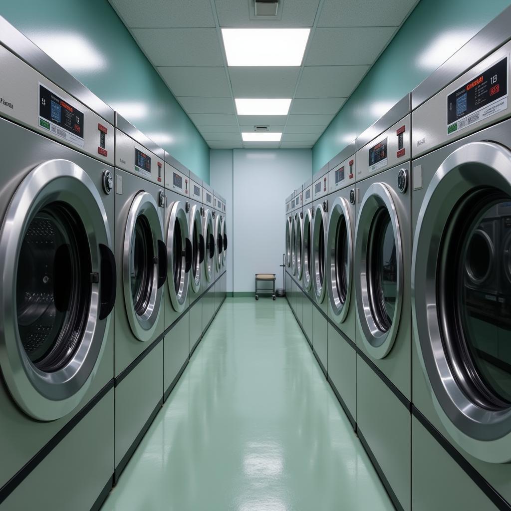 Commercial Laundry Machines in a Pakistani Hospital Setting