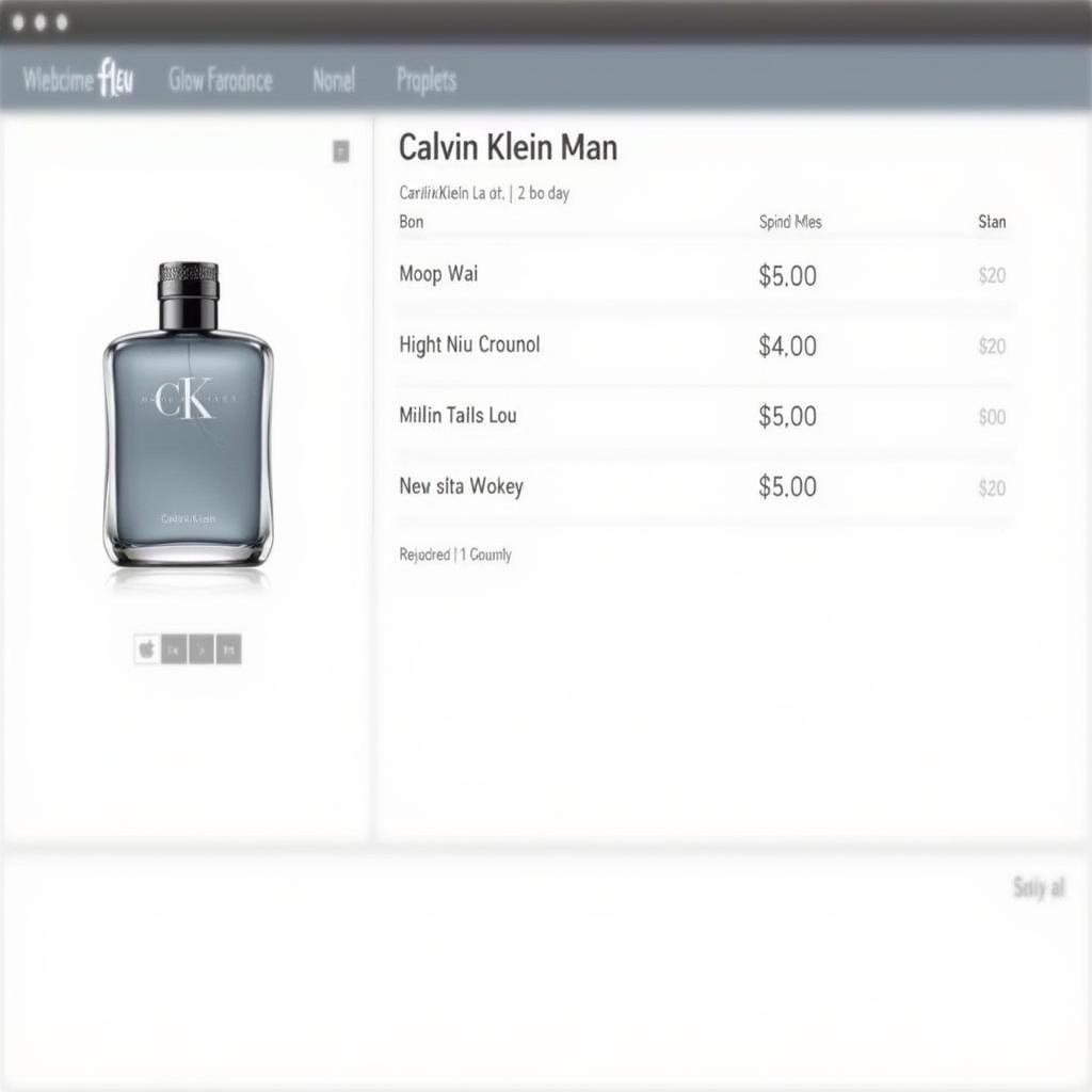 Comparing Calvin Klein Man Perfume Prices