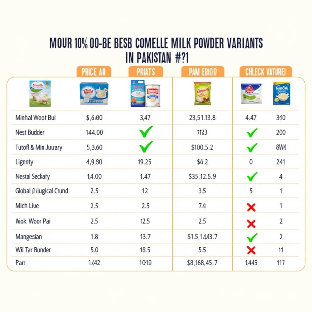 Comparing Comelle Milk Powder Prices