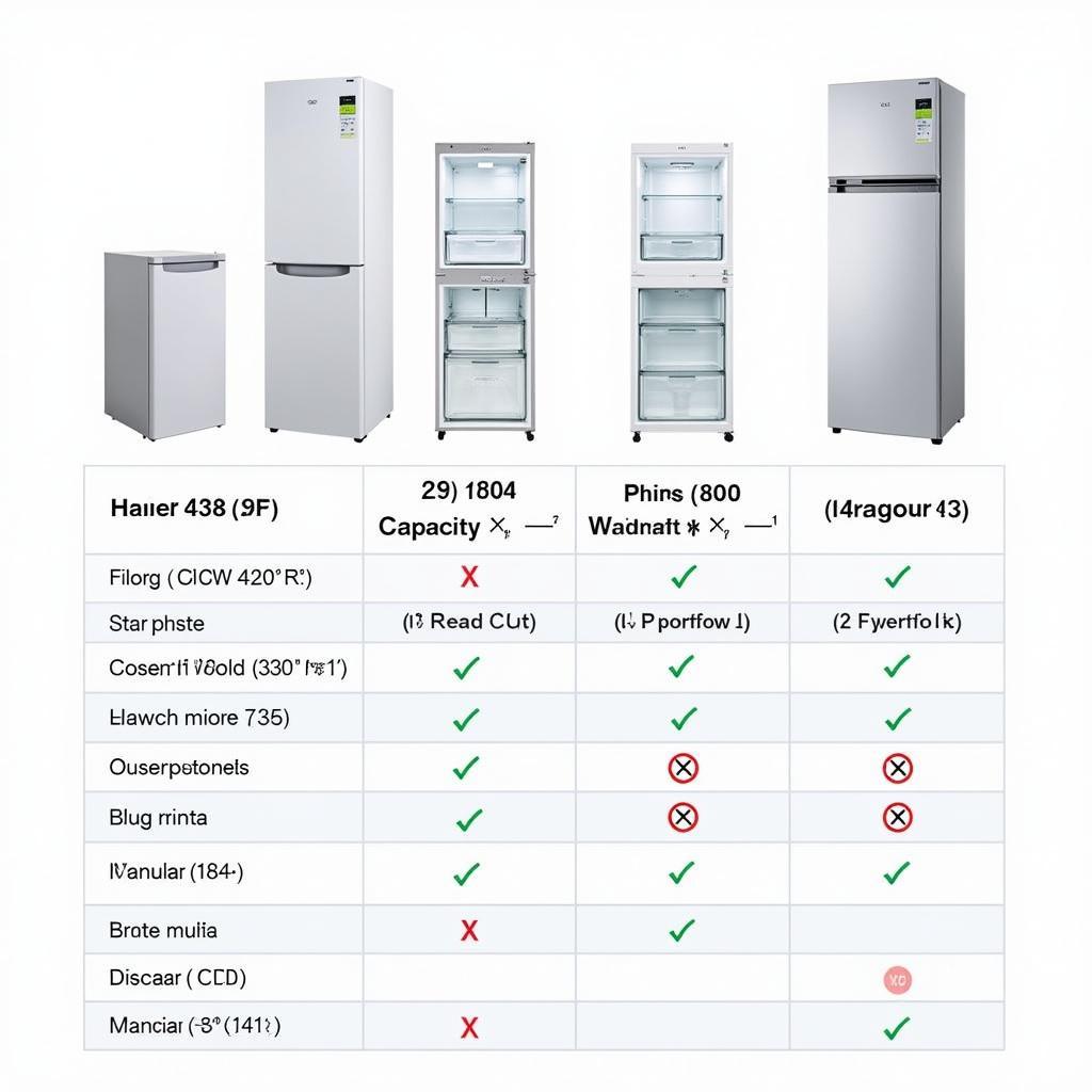 Haier 438 EPR vs. Competitors