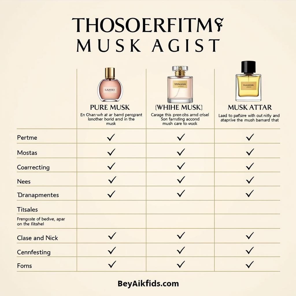 Comparing Different Types of Musk Perfumes