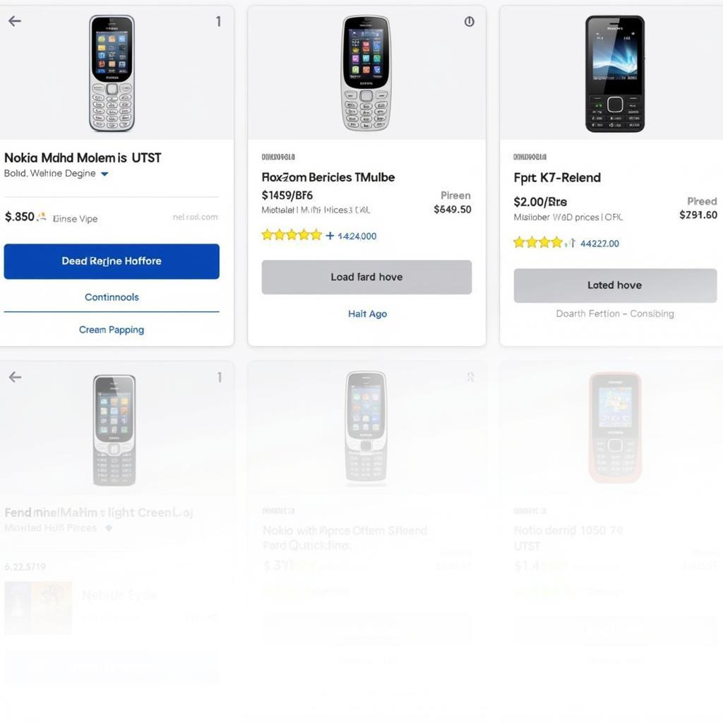 Comparing prices of Nokia mini mobiles on different websites