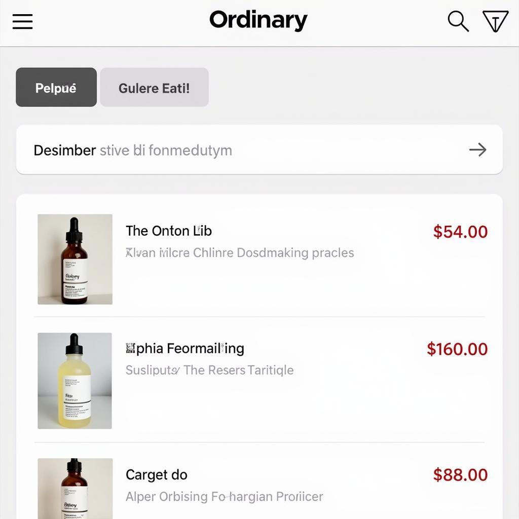 Comparing Prices of The Ordinary Alpha Arbutin