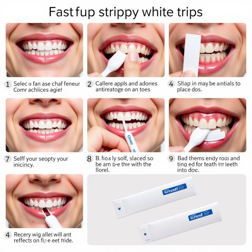 Applying Crest Whitening Strips Correctly