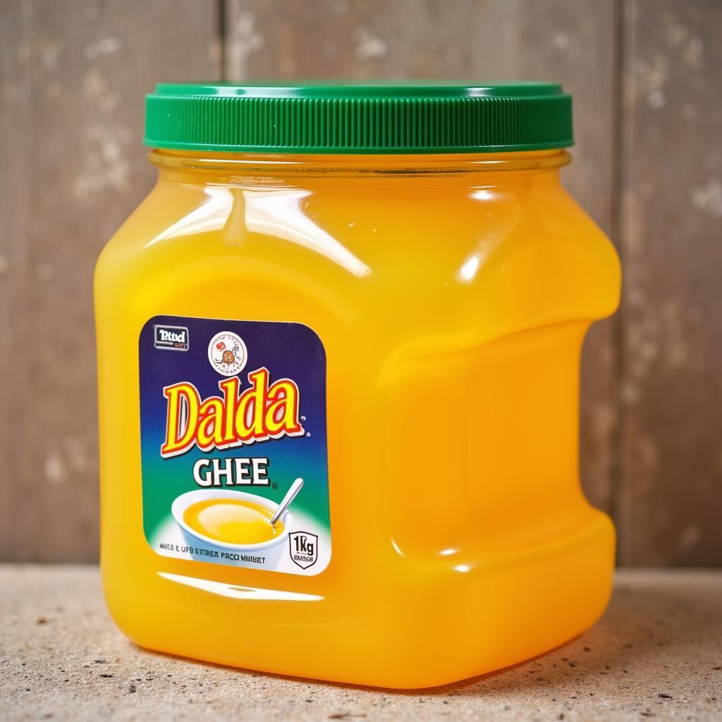 Dalda Ghee 1kg Price in Pakistan: A visual representation of the product packaging, highlighting the brand and size.