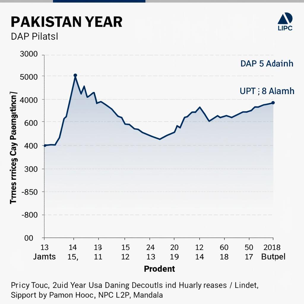 DAP price chart showing fluctuations over the past year in Pakistan