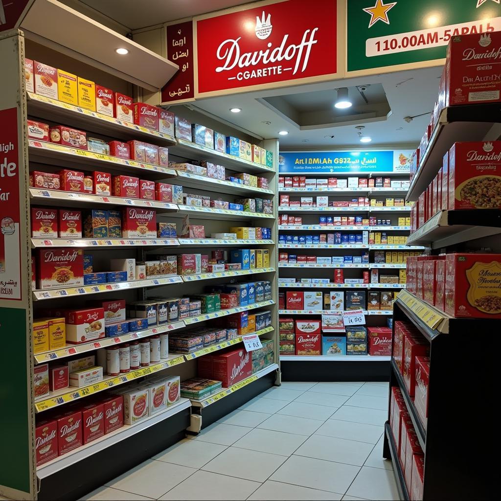 Davidoff Cigarettes at a Retail Outlet in Pakistan