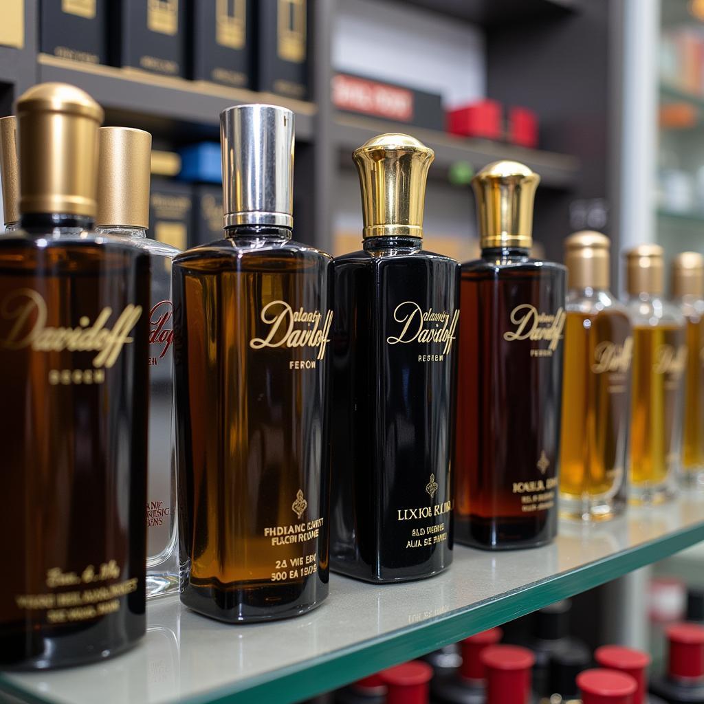 Davidoff Perfume Bottles Displayed in a Pakistani Store