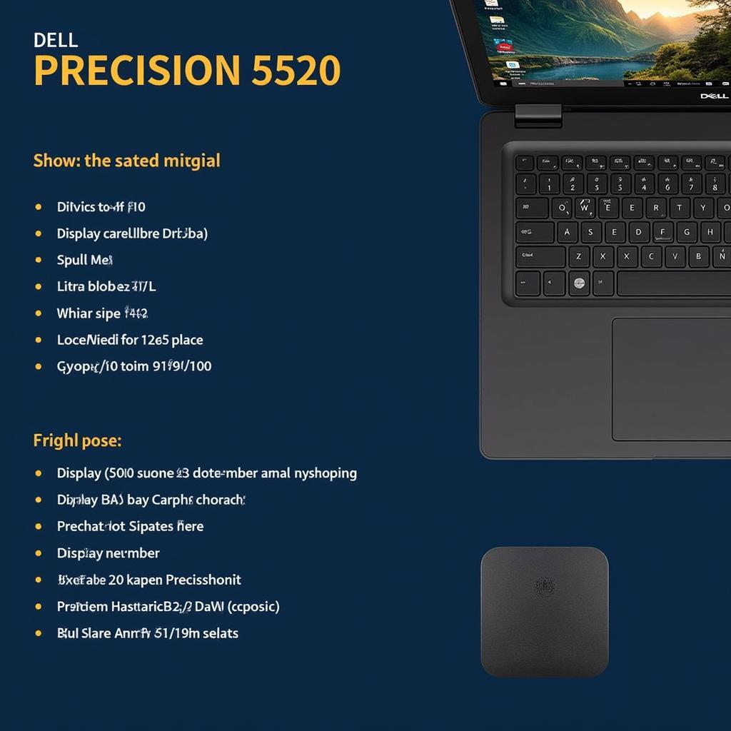 Dell Precision 5520 Key Specifications