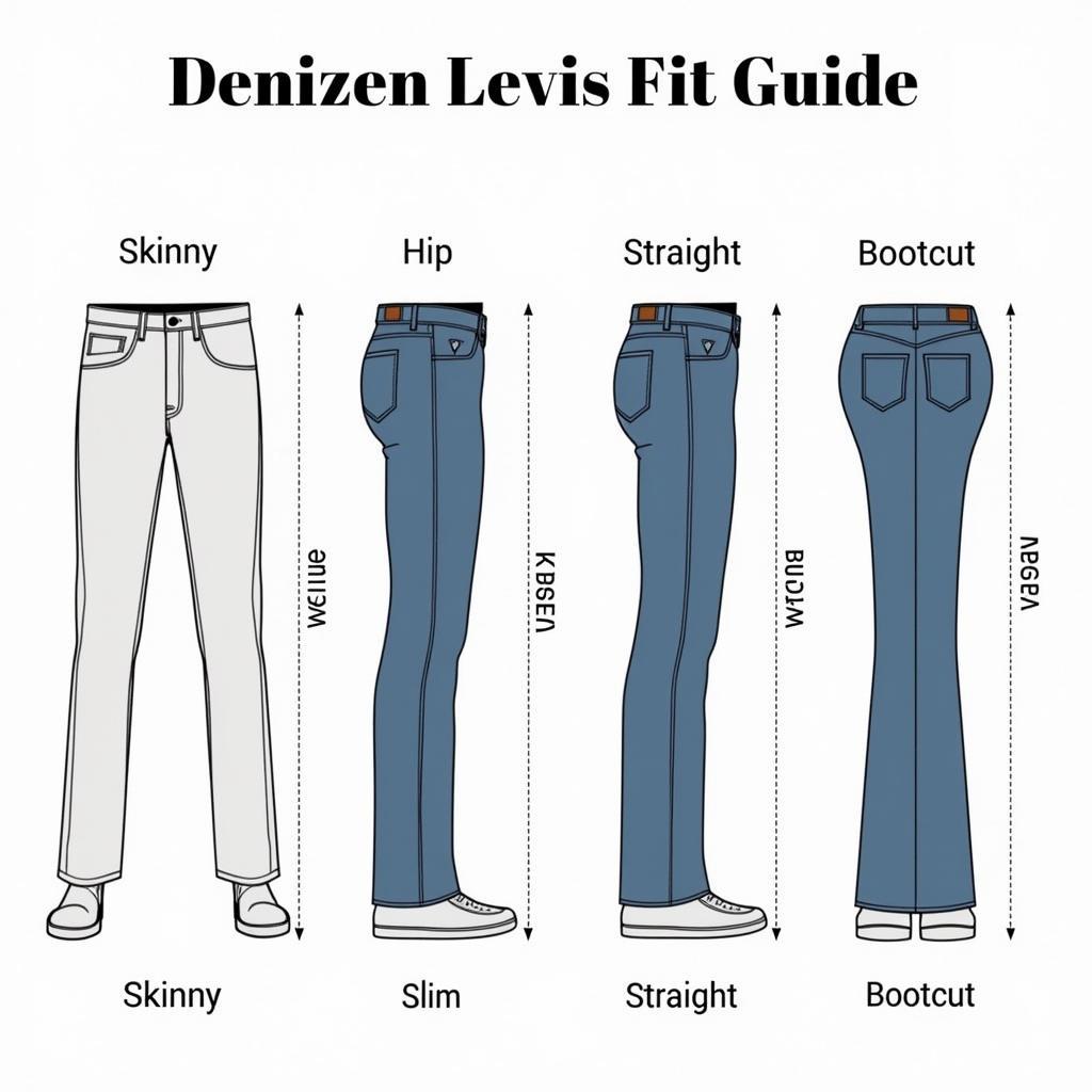 Denizen Levis Jeans Fit Guide