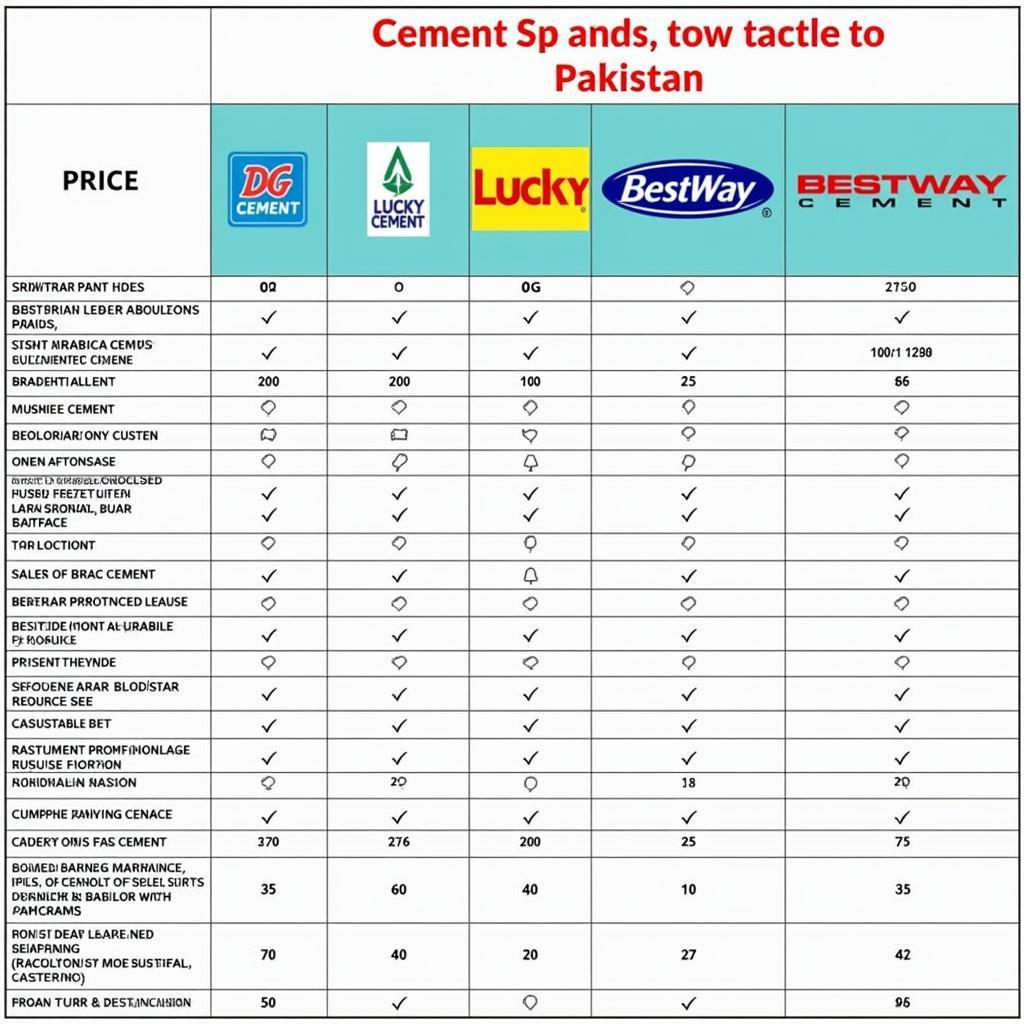 Comparing DG Cement Prices with Other Major Brands in Pakistan