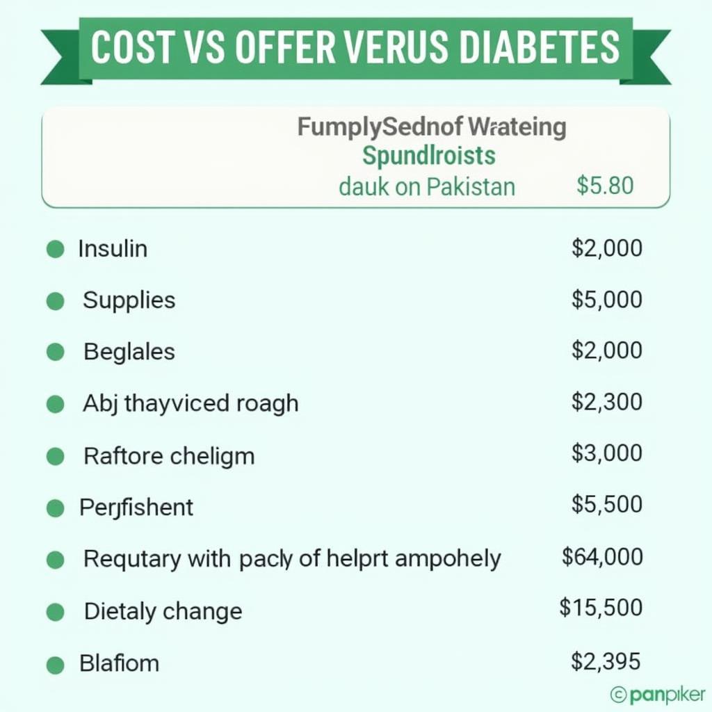 Diabetes Management Costs in Pakistan