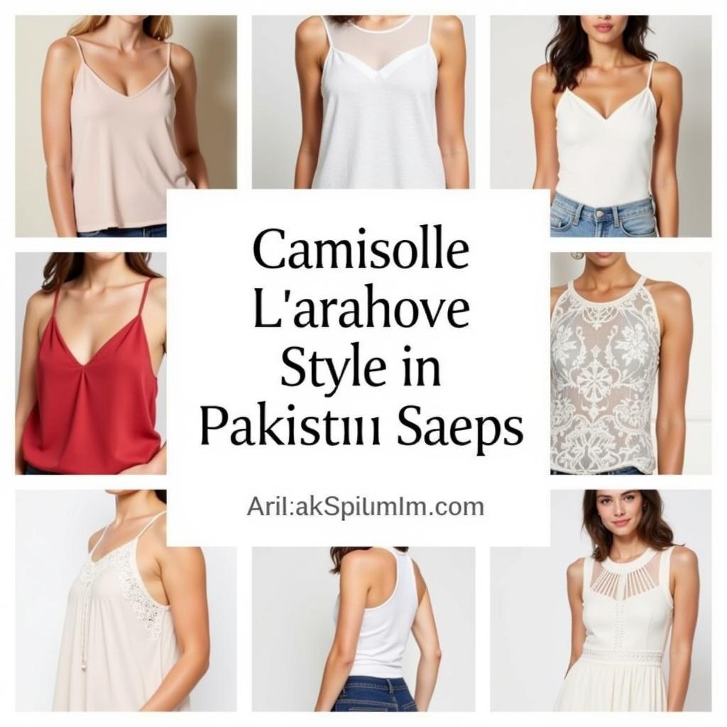 Various Camisole Styles Available in Pakistan