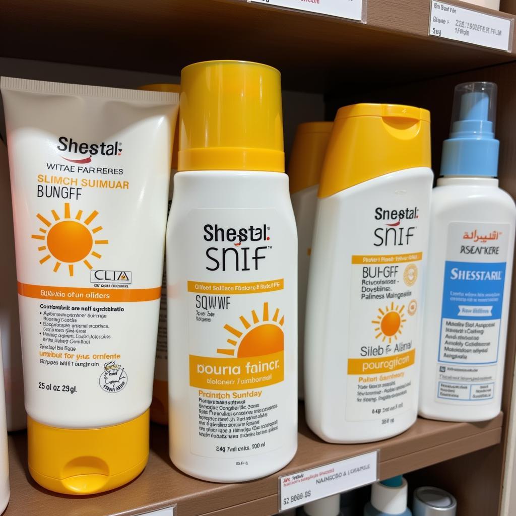 Different SPF Sunblock Bottles in Pakistan