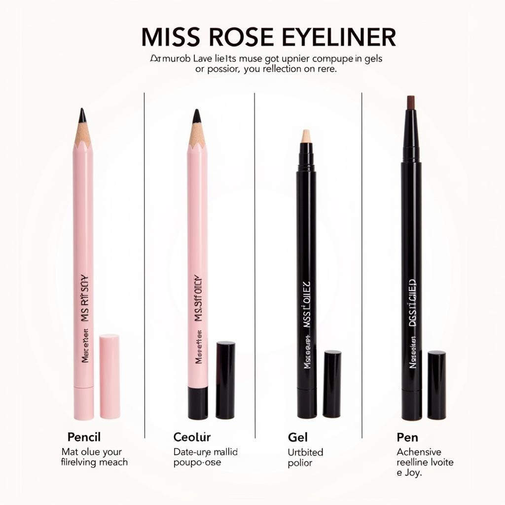 Various Types of Miss Rose Eyeliners