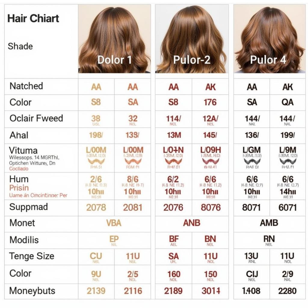 Dikson Hair Color Shade Chart