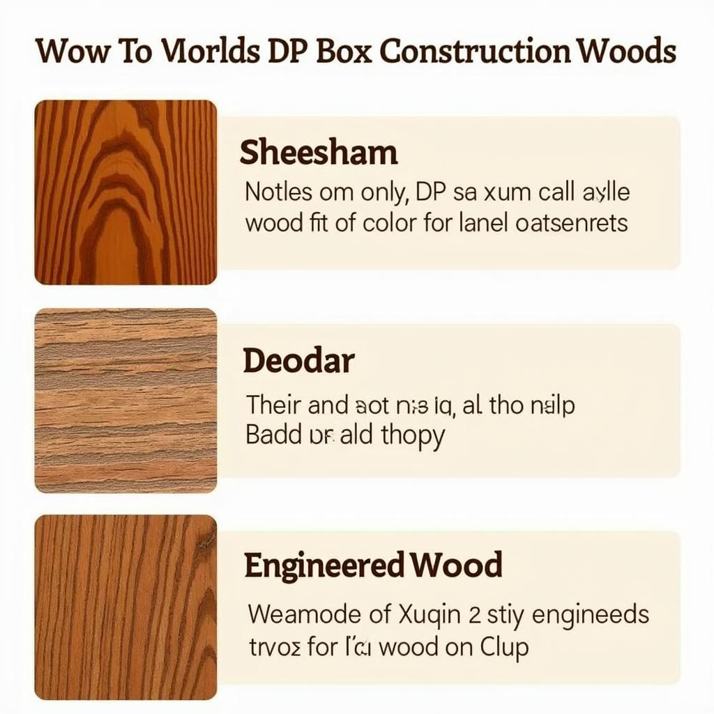 DP Box Wood Materials