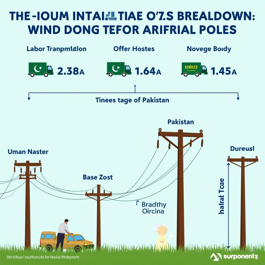 Cost of Installing Electric Poles in Pakistan