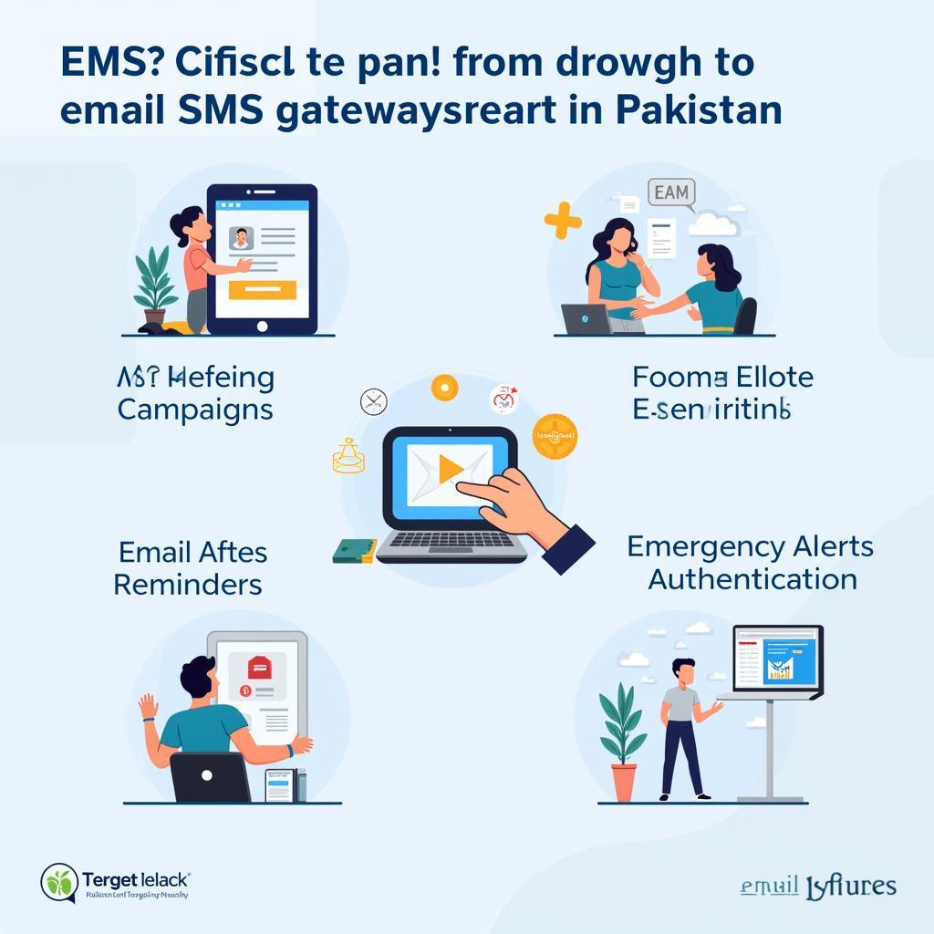 Illustrative Examples of Email to SMS Gateway Use Cases in Pakistan