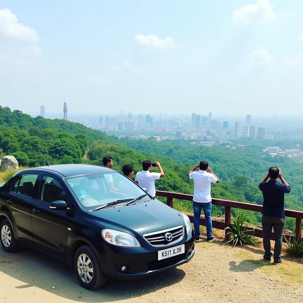 Exploring Sialkot in a Rental Car