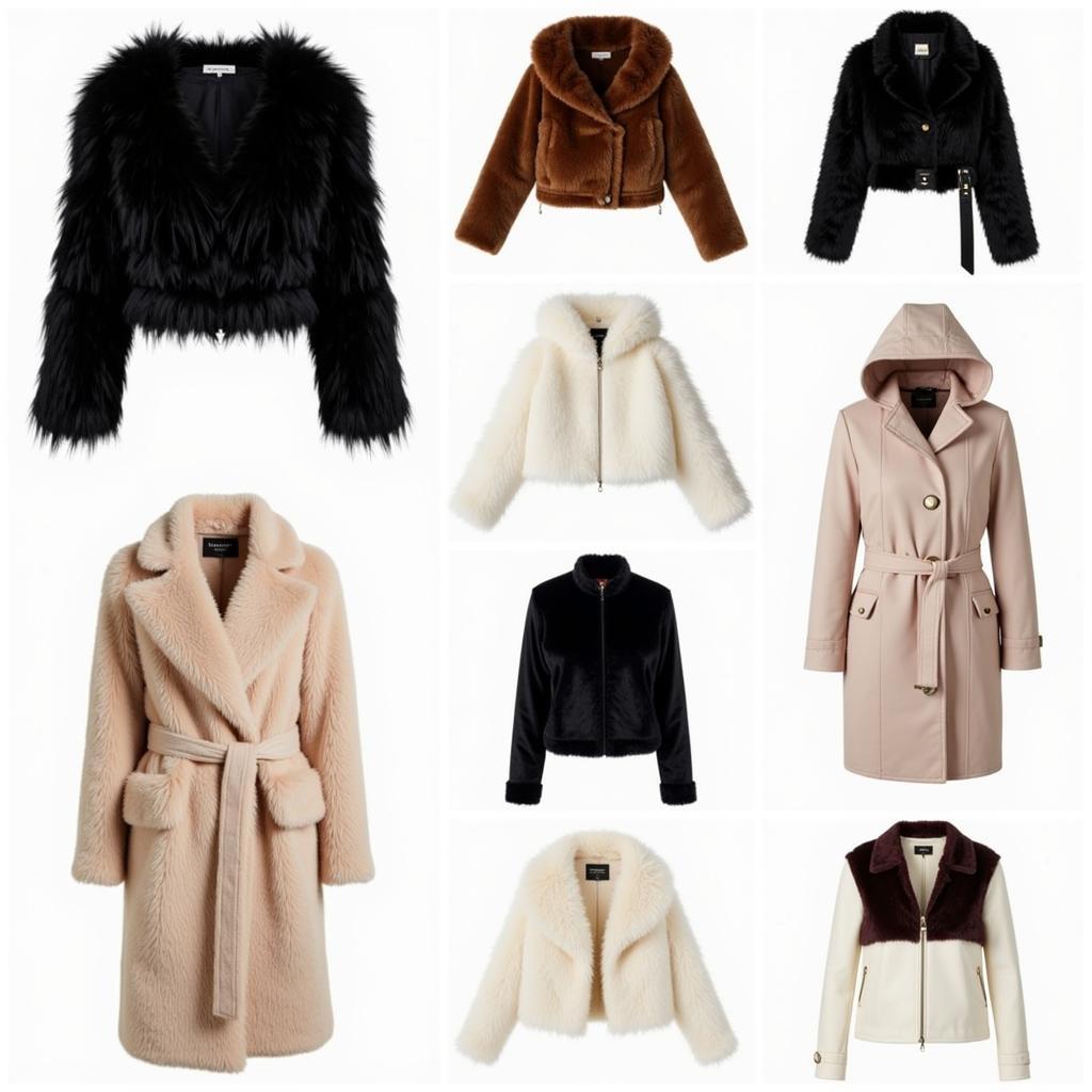 Different styles of faux fur jackets available in Pakistan