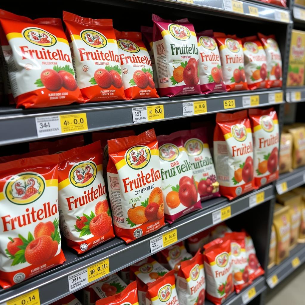 Fruittella on shelves in a Pakistani store