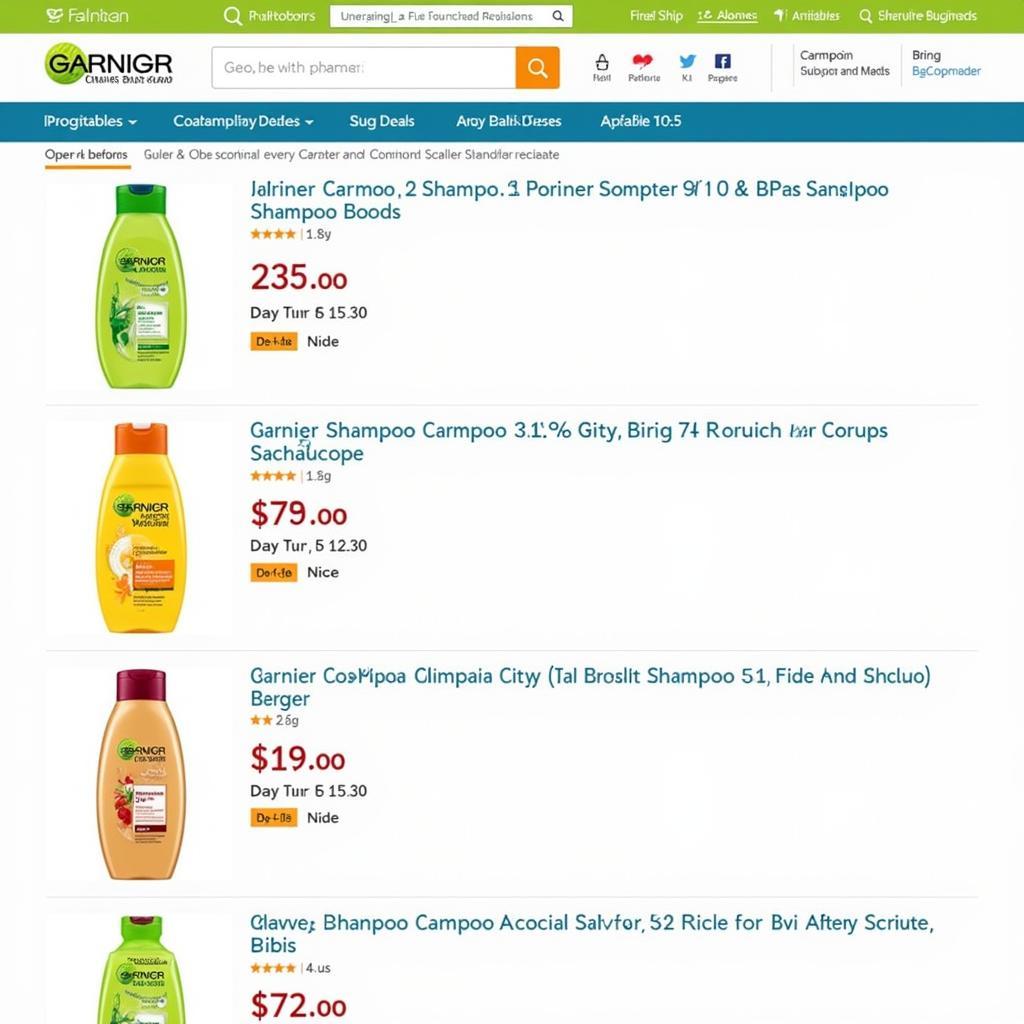 Garnier Shampoo Online Deals in Pakistan