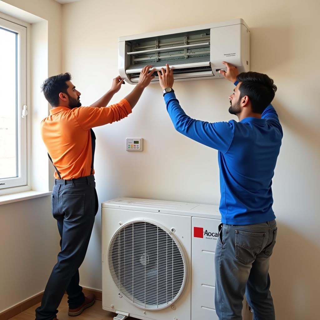 General AC 1 Ton Split AC Installation in Pakistan