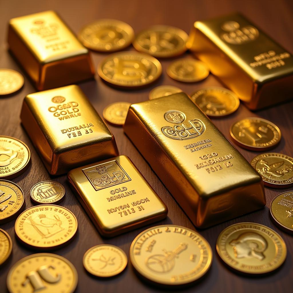 Image of gold bars and coins available for investment in Pakistan, illustrating different investment options.