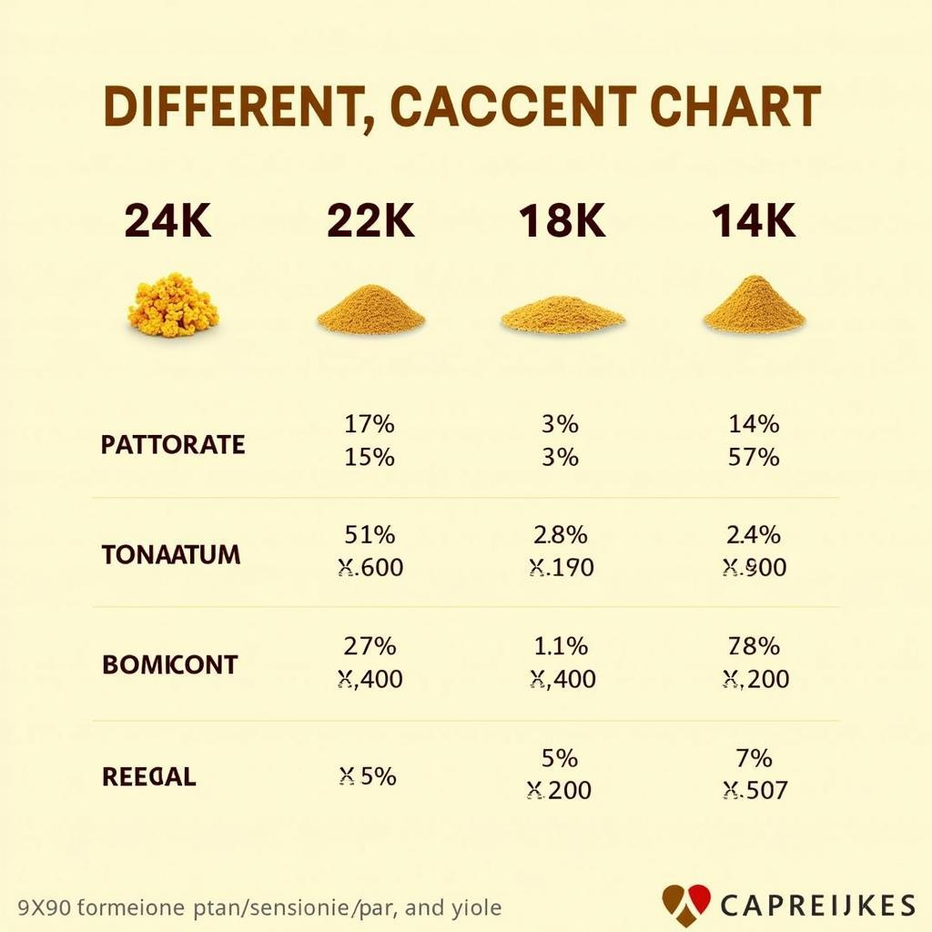 Gold Karat Chart and Pricing in Pakistan