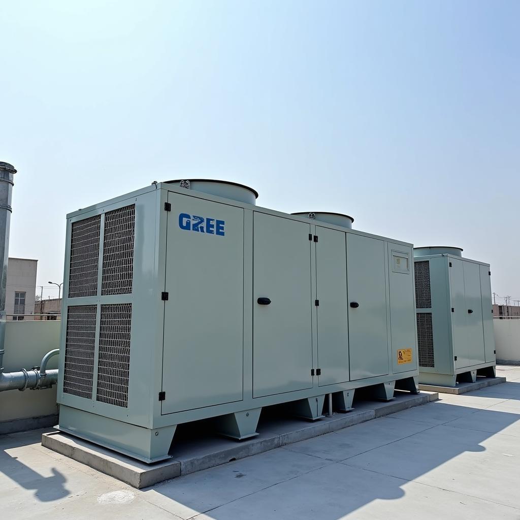 Gree Chiller AC Unit in a Pakistani Factory