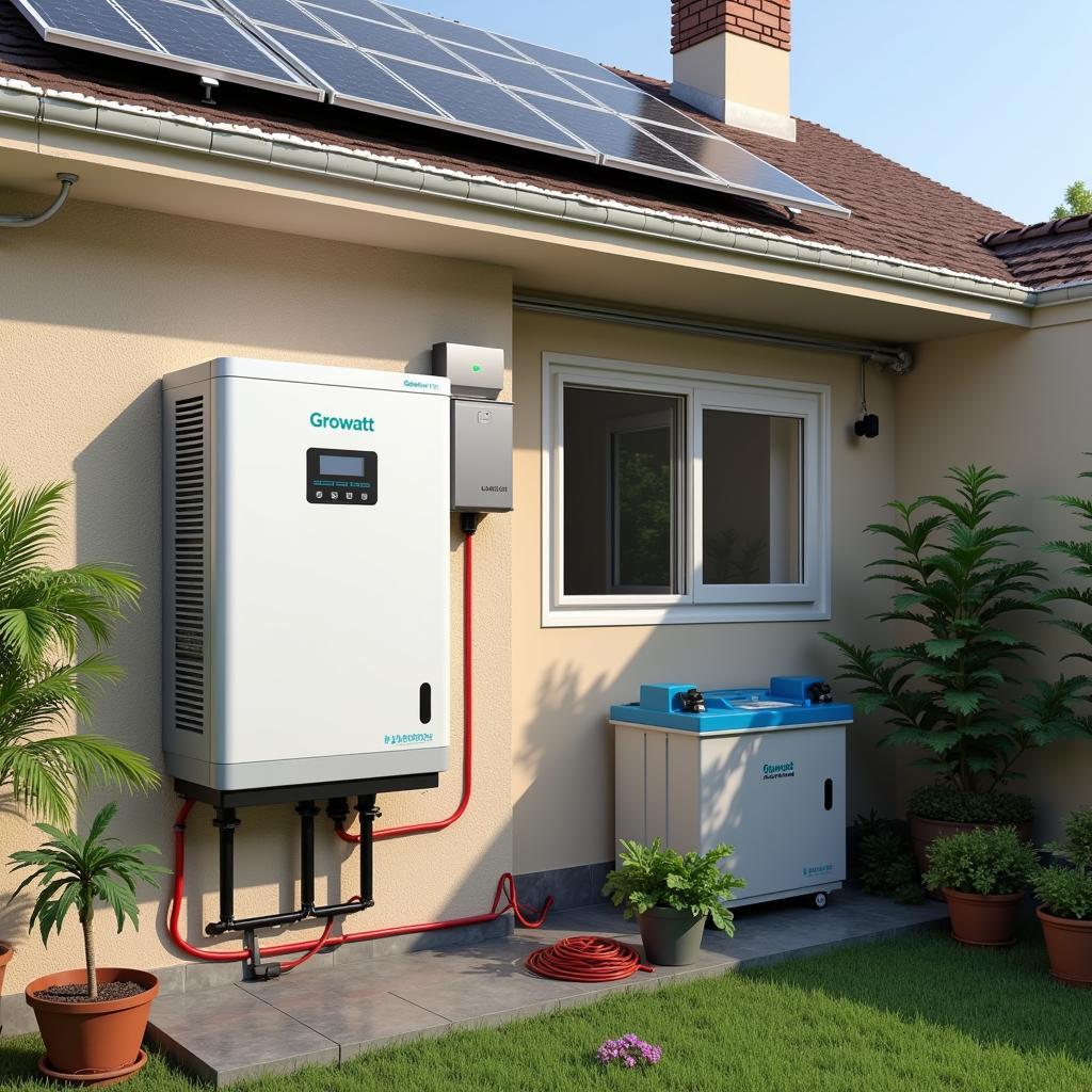 Growatt Hybrid Inverter with battery storage system in Pakistan