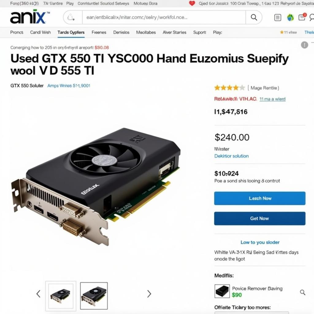 GTX 550 Ti in Pakistan's Used Market